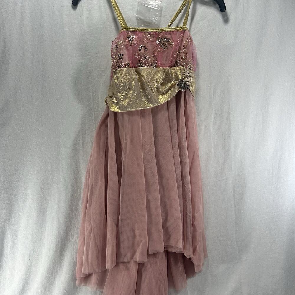 Dance Costume Girls Curtain Call Sz CLA Dusty Pink